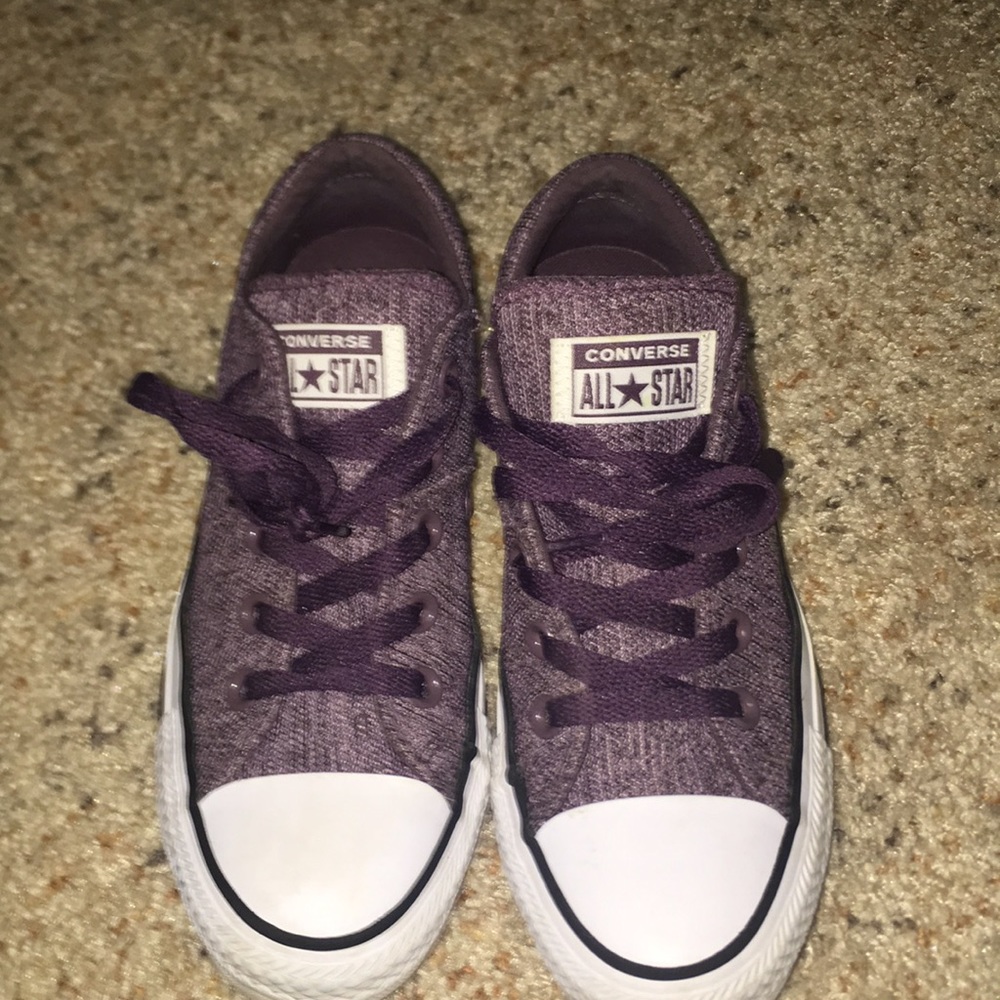 Purple all star converse